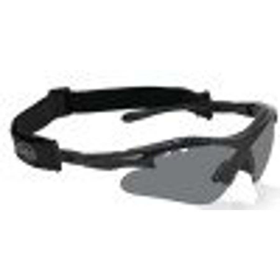 Vulcan Safety Glasses, Black Frame, Smoke Mirror Lenses