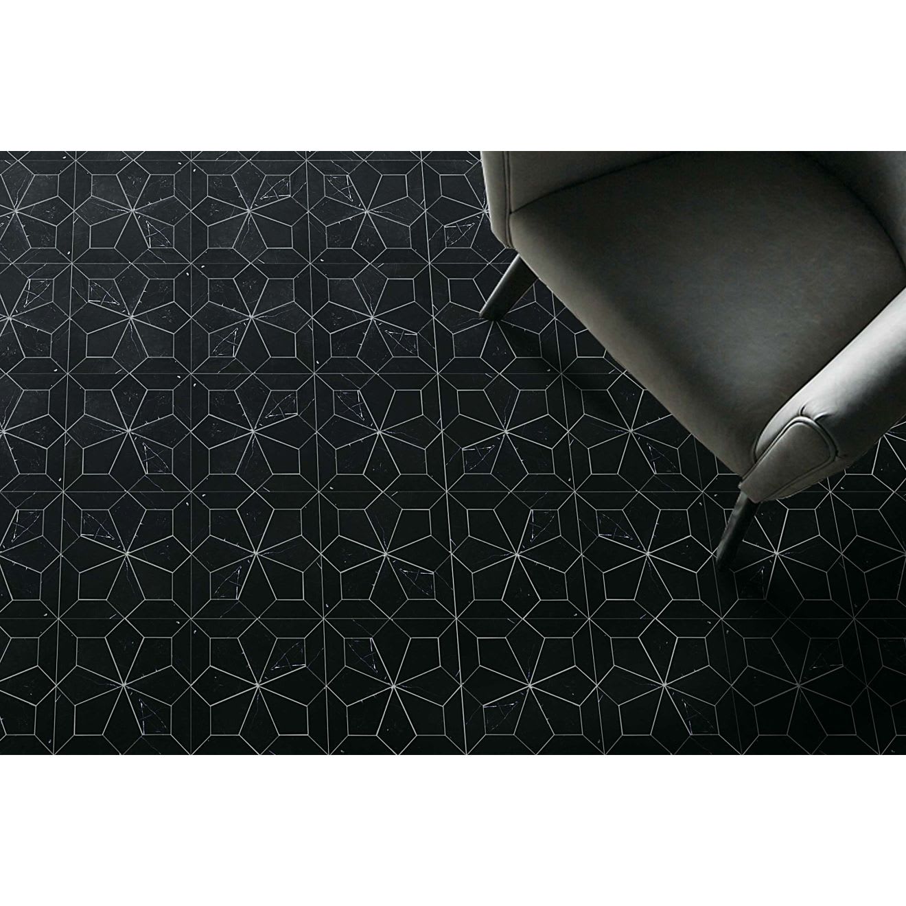 Blomma Nero Mosaic - Honed