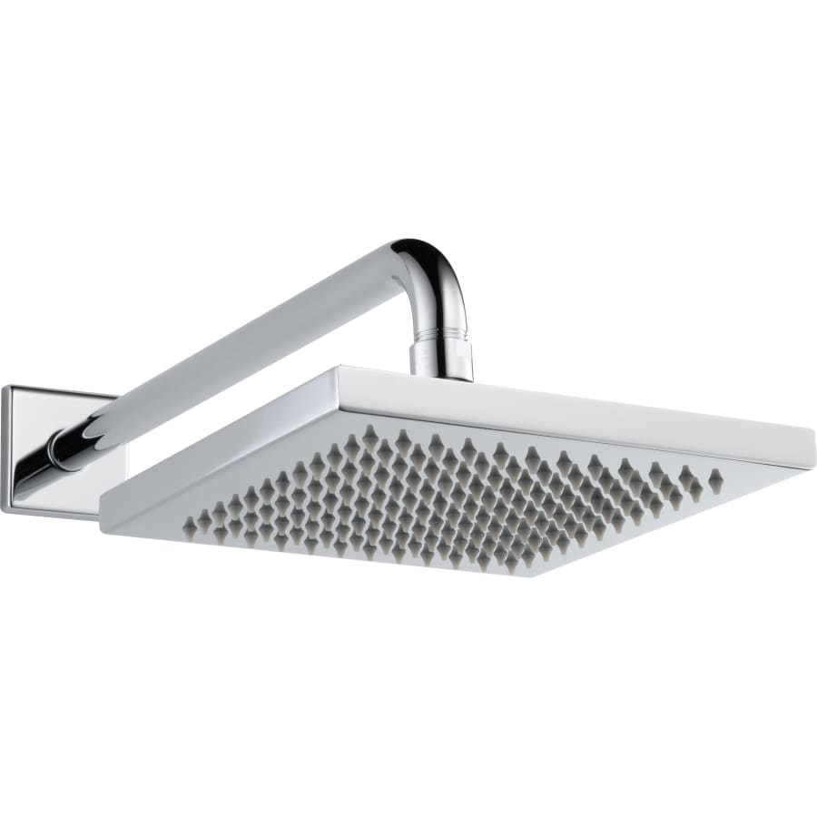 2.5 GPM 8" Wide Rain Shower Head with Shower Arm, Flange and Touch-CleanÂ® Technology - Limited Lifetime Warranty