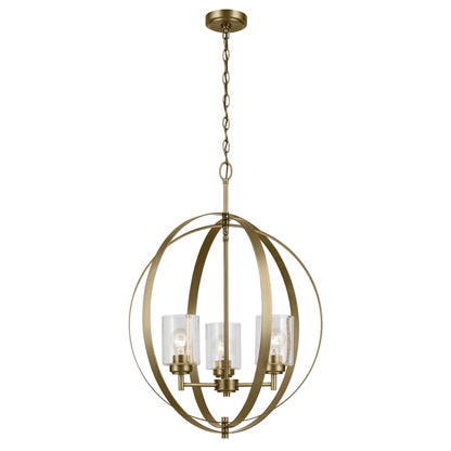 Winslow 3 Light 25" Wide Globe Chandelier