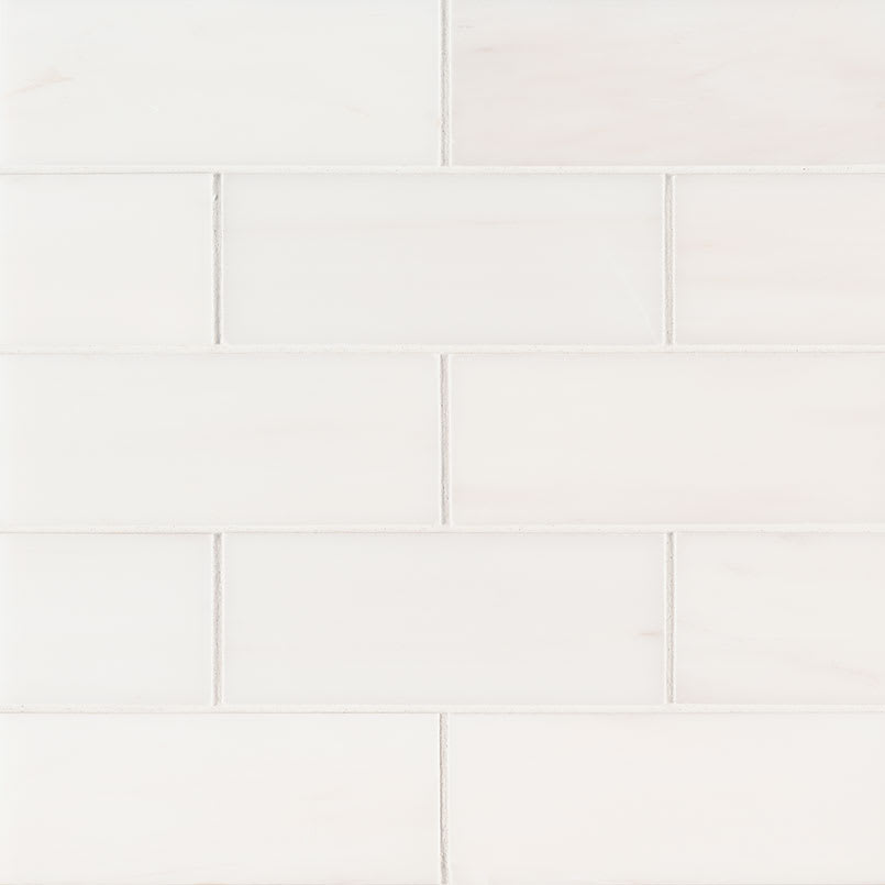 Bianco Dolomite Polished Subway Tile 3x6