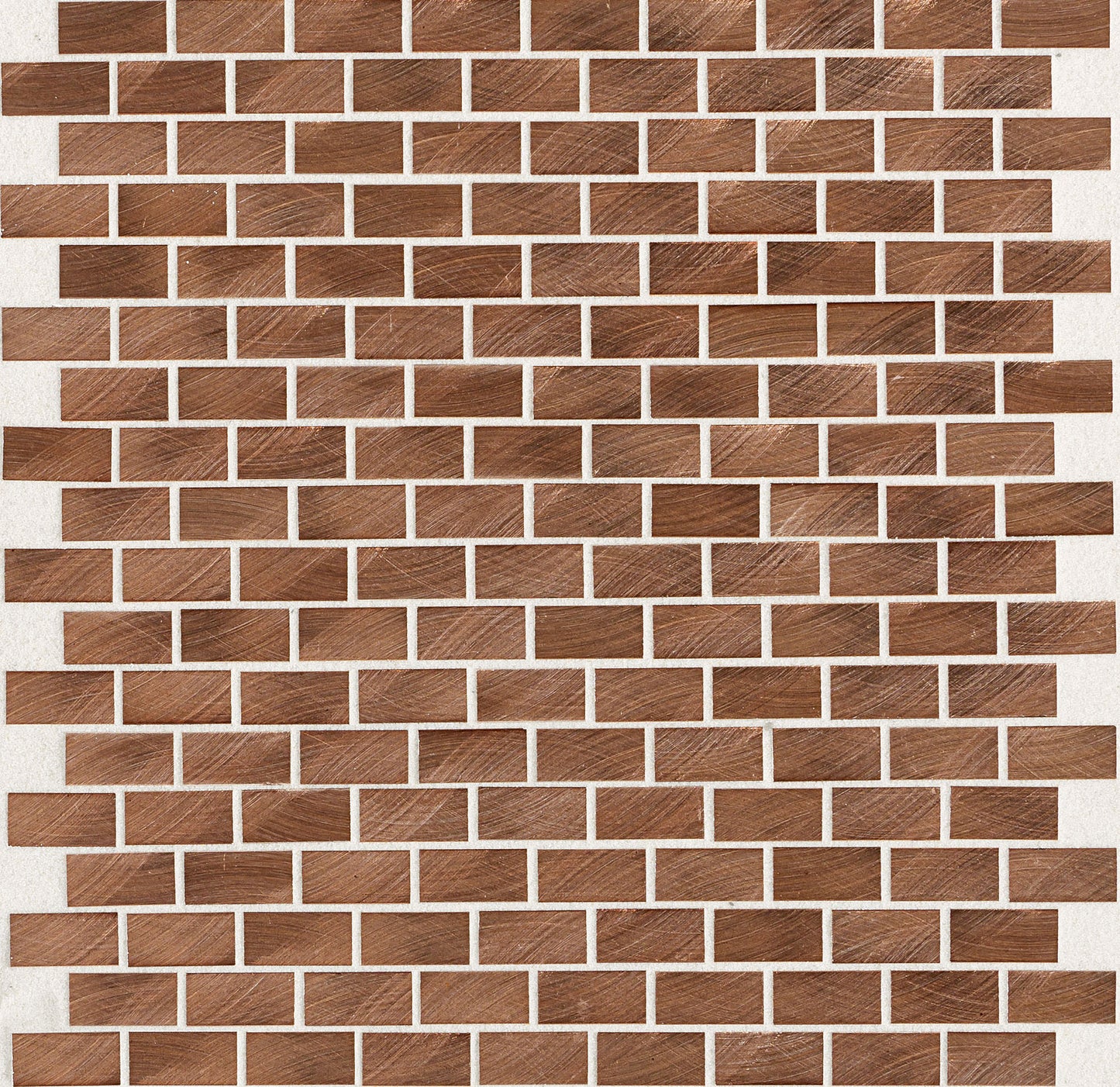Structure Copper Brick 1/2X1 Satin