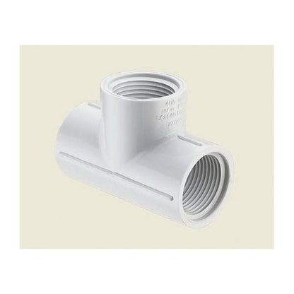 Tee, 3/4 in, FNPT, SCH 40/STD, PVC