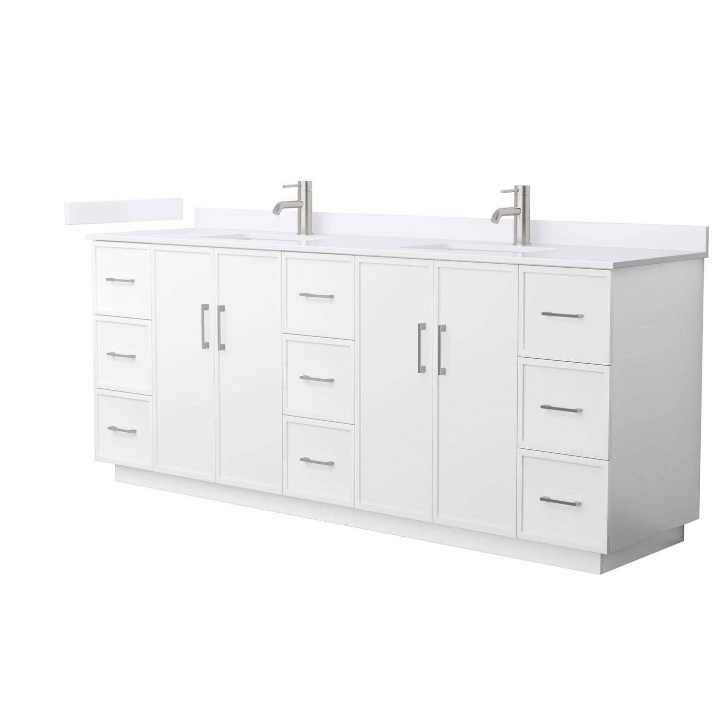 Elan Double Bathroom Vanity with Toe Kick - 84W x 35H x 22D