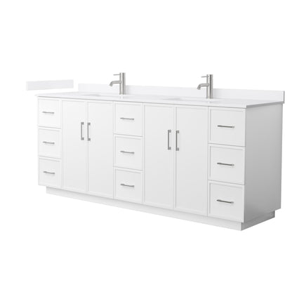 Elan Double Bathroom Vanity with Toe Kick - 84W x 35H x 22D