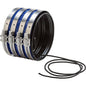 Shielded Transition Coupling, 3 in, Rubber/Stainless Steel