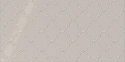 Showscape Soft Gray Rectangle, Square Lattice 12X24 Textured
