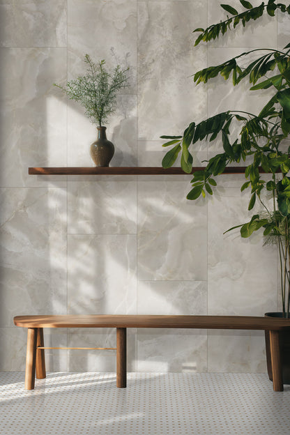 BIANCO DOLOMITE CREMA DOTTY MOSAIC