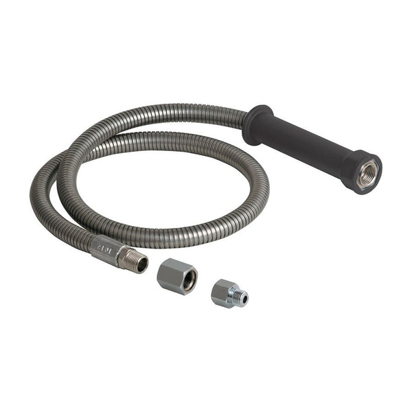 Hose/Handle Assembly, 3/8-18 x 3/4-14, MNPT x UNS Female, 44 in L, Stainless Steel
