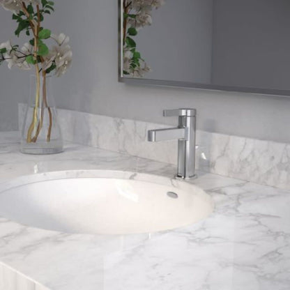 Vichy Single Hole Bathroom Faucet - Includes Metal Pop-Up Drain Assembly