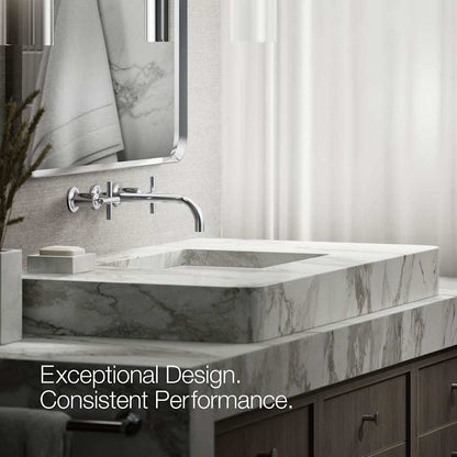 Purist 1.2 GPM Wall Mounted Widespread Bathroom Faucet