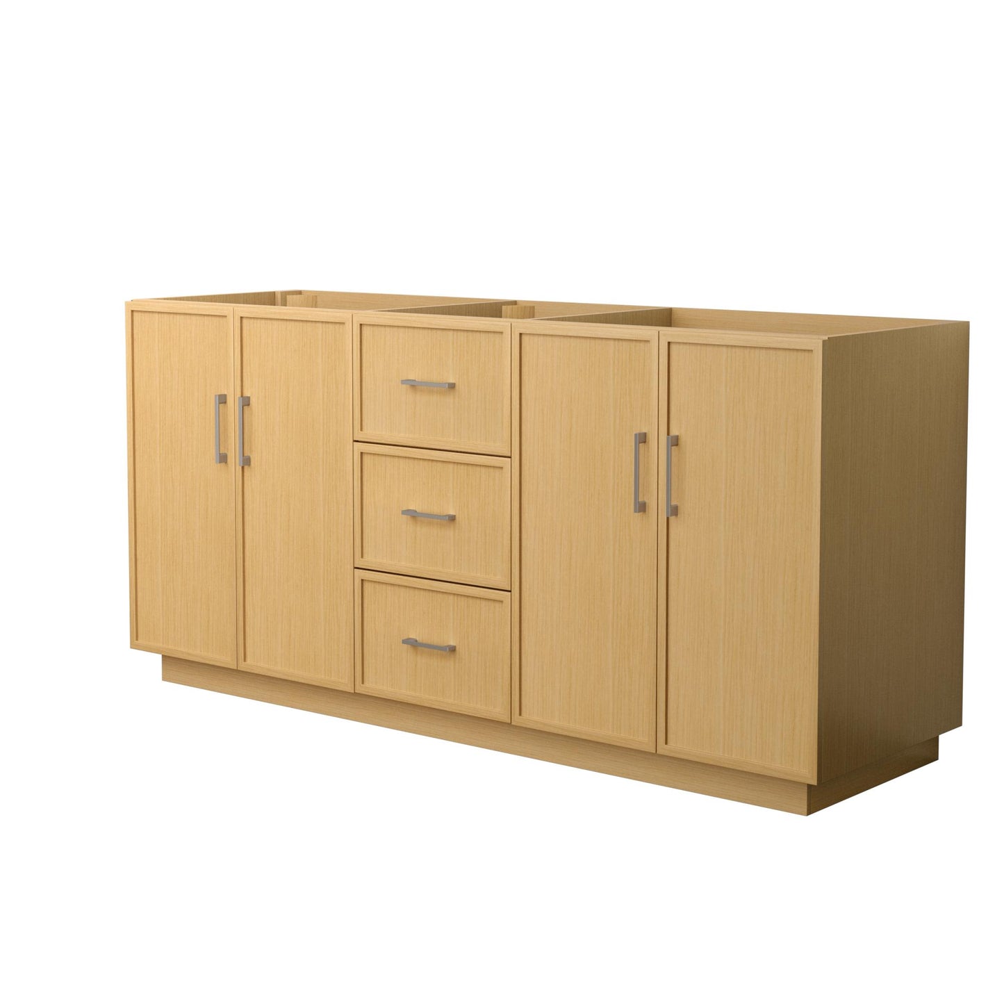 Elan Double Bathroom Vanity with Toe Kick - 71W x 34.25H x 21.5D
