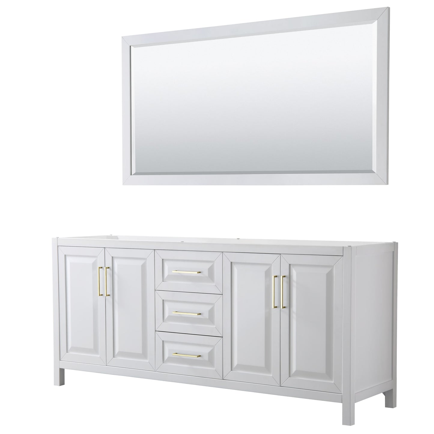 Daria Double Bathroom Vanity - 78.75W x 35H x 21.5D