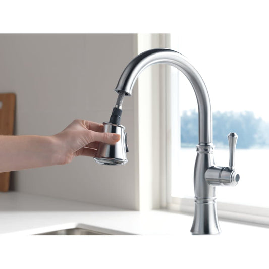 Cassidy Pull-Down Kitchen Faucet with Magnetic Docking Spray Head and ShieldSpray - Includes Lifetime Warranty