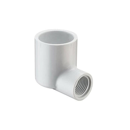 90 deg Elbow, 1 x 1/2 in, Socket x FNPT, SCH 40/STD, PVC