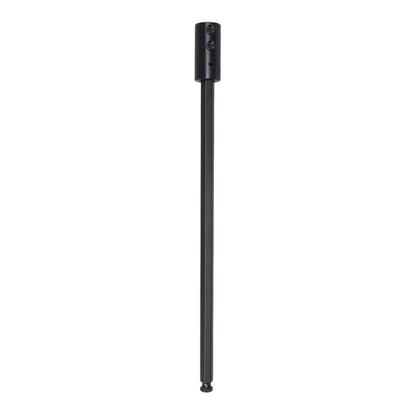 Hole Saw Extension, 1/2 in, Shank, For Use With 1L, 2L or 3L Hole Saw, Carbon Steel, Black Oxide