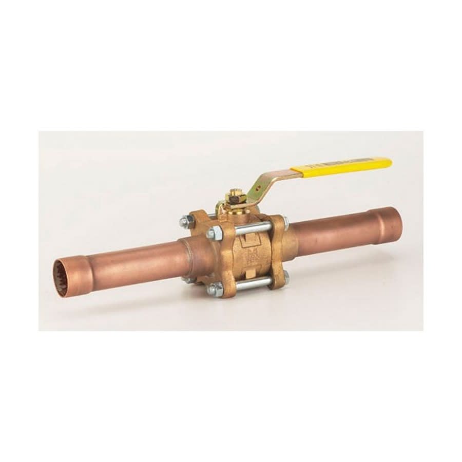 3-Piece Ball Valve, 1 in, C, Full Port, Stainless Steel Ball, Bronze