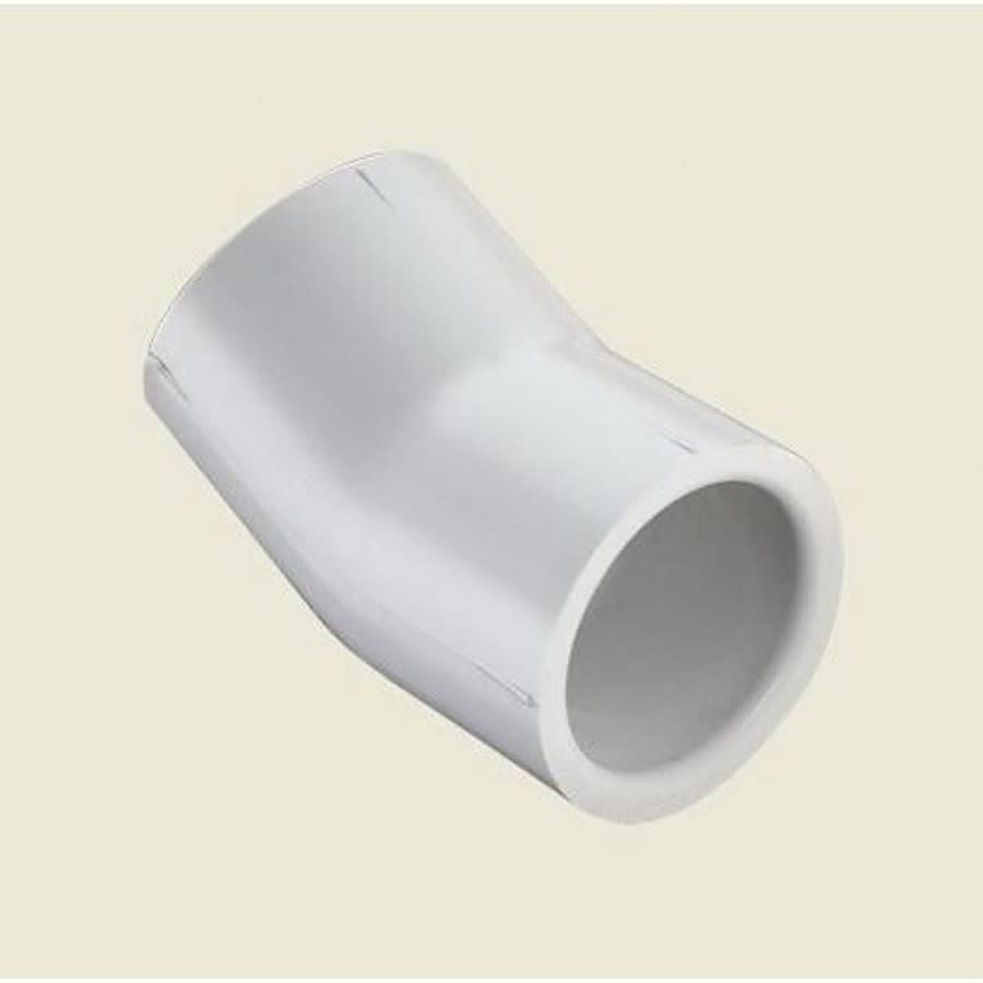 22.5 deg Elbow, 1 in, Socket, SCH 40/STD, PVC