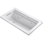 Archer Collection 60" Drop In Jetted Whirlpool Bath Tub with Reversible Drain