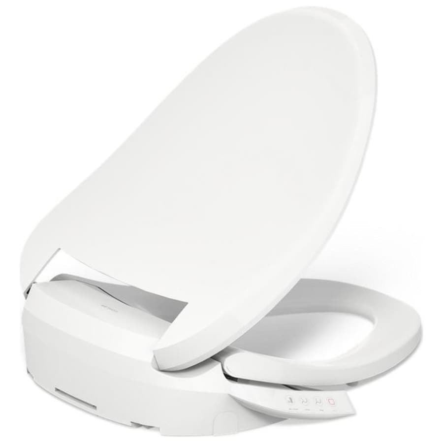 PureWash E545 Elongated Closed-Front Bidet Seat with Heated Seat, Adjustable Water Temperature and Pressure, Front and Rear Wash Modes, Automatically UV Light Self-Cleaning Wand, Quiet-Close, Quick-Release, and LED Night Light Technologies