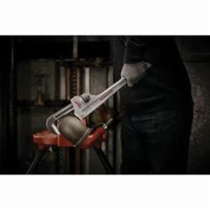 OVERBITE JAW Pipe Wrench, 18 in OAL, Hook Jaw, Aluminum Handle