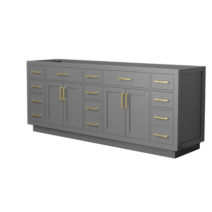 Beckett Double Bathroom Vanity with Toe Kick - 83W x 34.25H x 21.5D