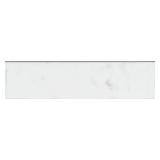 Classique White Carrara Bullnose Tile