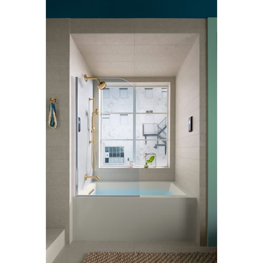 Underscore 60" X 30" Alcove Soaking Bathtub with Integral Apron, Integral Flange, and Left-Hand Drain