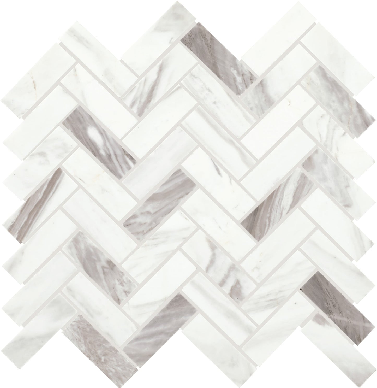 Eclessia Marble Volakas Herringbone 1X3 Honed