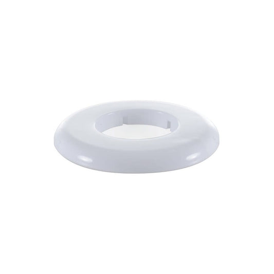 F&C Split Ring Escutcheon, 5/8 in OD (1/2 in CTS & 3/8 in IPS), White