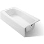 Villager Collection 60" Cast Iron Soaking Bathtub for Three Wall Alcove Installations with Right Hand Drain