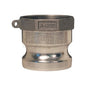 Type A Cam and Groove Adapter, 1 in, Male Adapter x FNPT, Aluminum