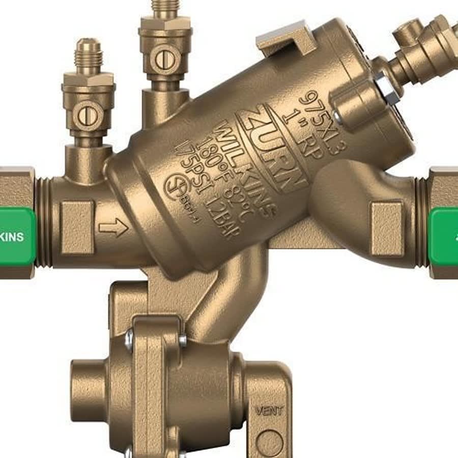 975XL3 Reduced Pressure Backflow Preventer, 3/4 in, FNPT, Bronze