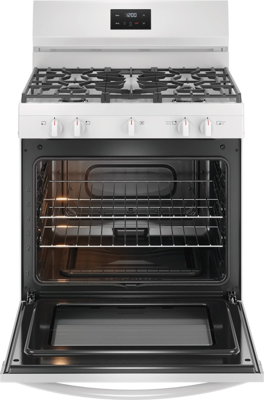 Frigidaire 30 in. 5.0 cu. ft. 5-Burner Gas Range with Manual Clean in White