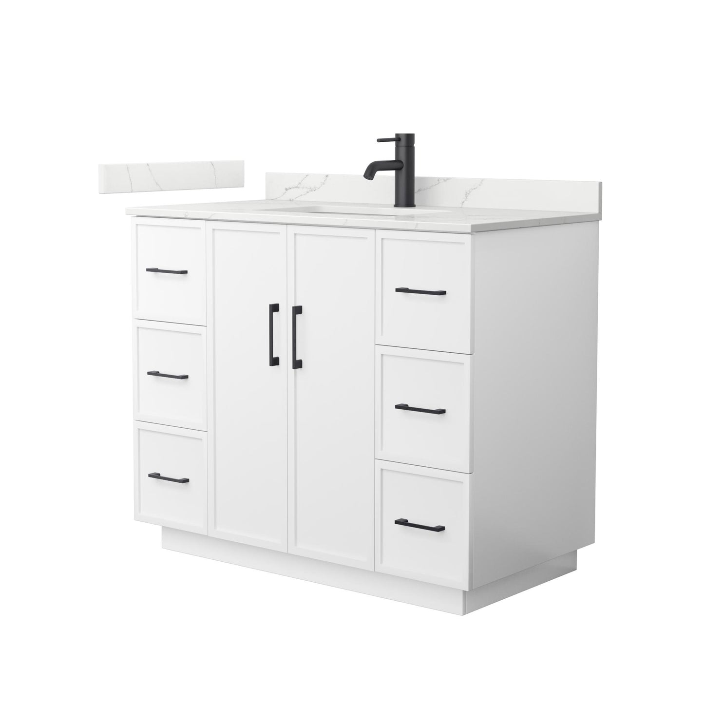 Elan Single Bathroom Vanity with Toe Kick - 42W x 35H x 22D