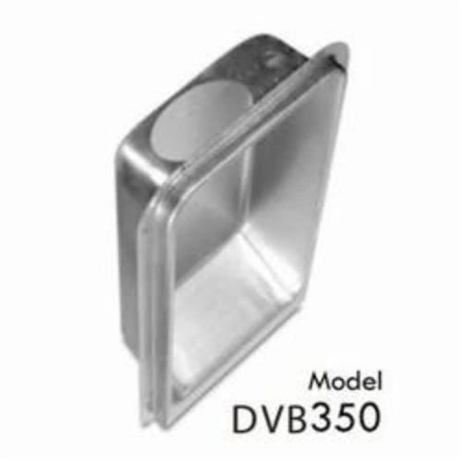 Upward Exhaust Dryer Vent Box, 2 in Dia, 4 in L, 28 ga