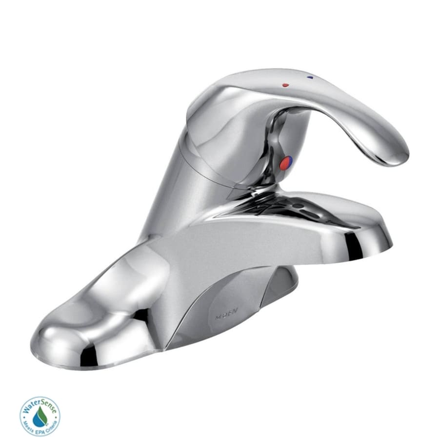 Single Handle Centerset Bathroom Faucet from the M-BITION Collection (Valve Included)