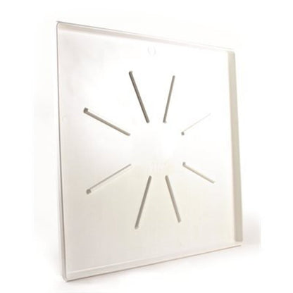 Low Profile Washing Machine Drain Pan, Polypropylene, Matte White