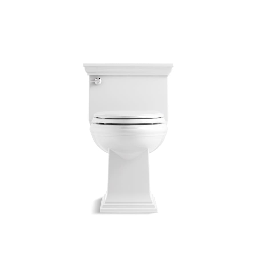 Memoirs 1.28 GPF Compact Elongated One-Piece Comfort Height Toilet with AquaPiston and Glenbury Quiet-Close Seat Included