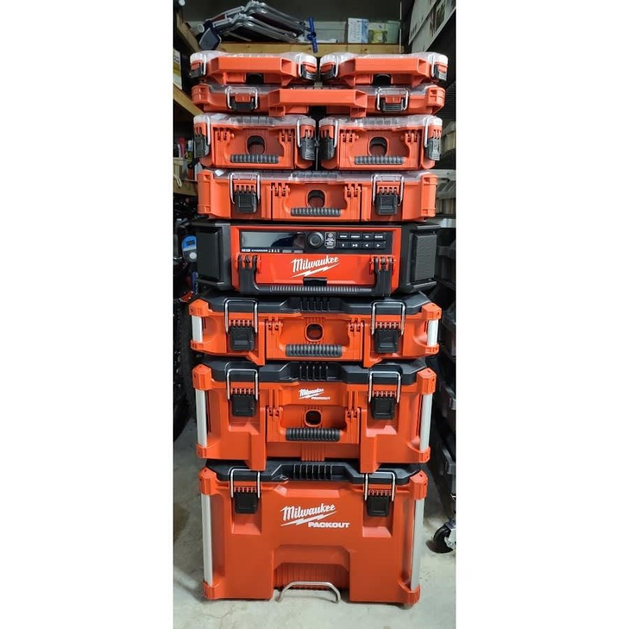 PACKOUT™ Low Profile Tool Organizer, 2.52 in H x 16.38 in W x 19.76 in, D, Polymer, Red