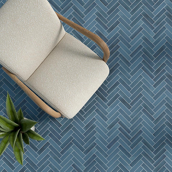 Bee Hive Medley Blue Hexagon 8 1/2X10 Matte