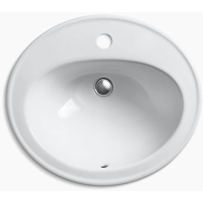 Pennington 20-1/4" Drop In Bathroom Sink with 1 Hole Drilled and Overflow