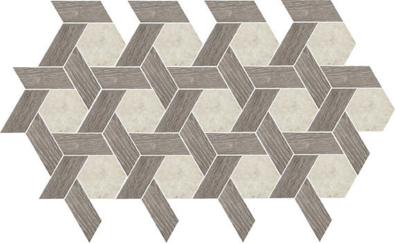 Historic Limestone Tradition Blend Hexagon 12X10 Matte