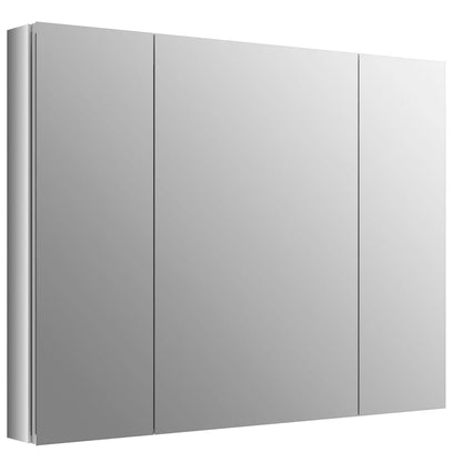 Verdera 40"w x 30"h Triple Door Medicine Cabinet with Triple Mirror Design