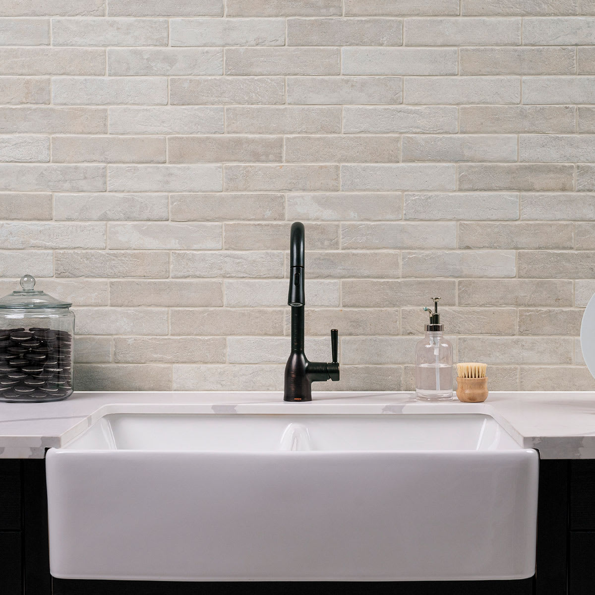 Brickstone IVORY PORCELAIN TILE
