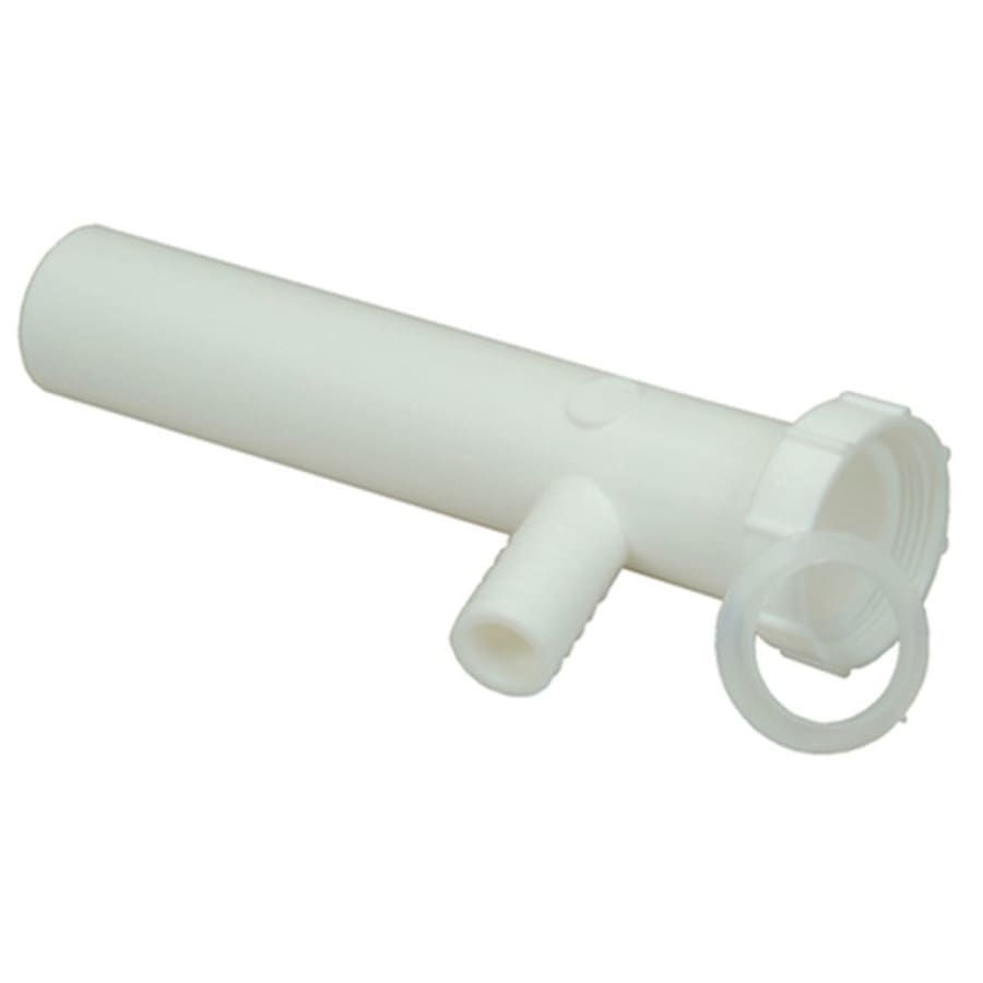 1-1/2" x 8" Plastic Direct Connect Branch Tailpiece with 5/8" OD Branch Connection