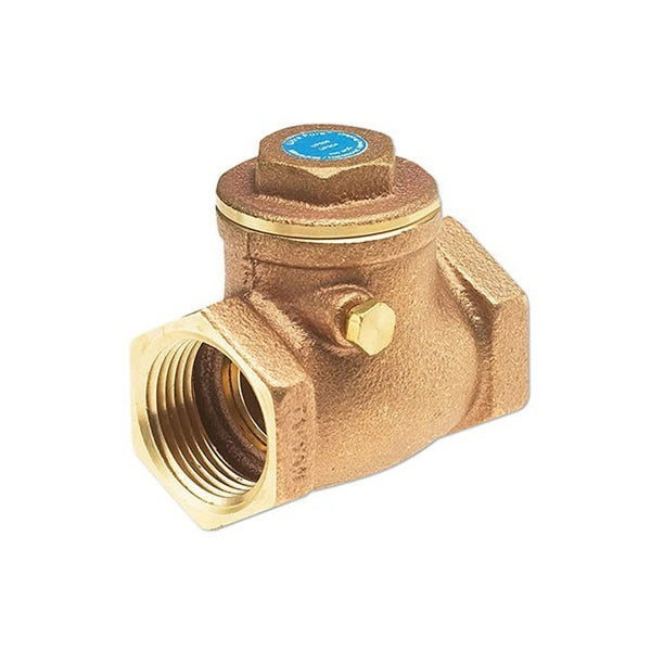 Swing Check Valve, 1/2 in, FNPT, Bronze