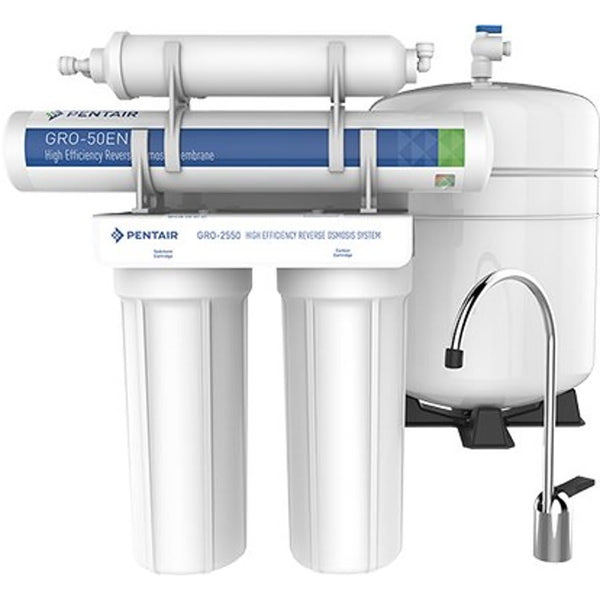 4 Stage RO System With Brushed Nickel Faucet