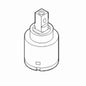 Replacement Ceramic Disc Cartridge, For Use With Level® 7100 1-Handle Kitchen Faucet, Commercial