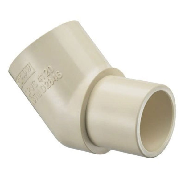 Street 45 deg Elbow, 1/2 in, Spigot x Socket, SCH 40/STD, CPVC